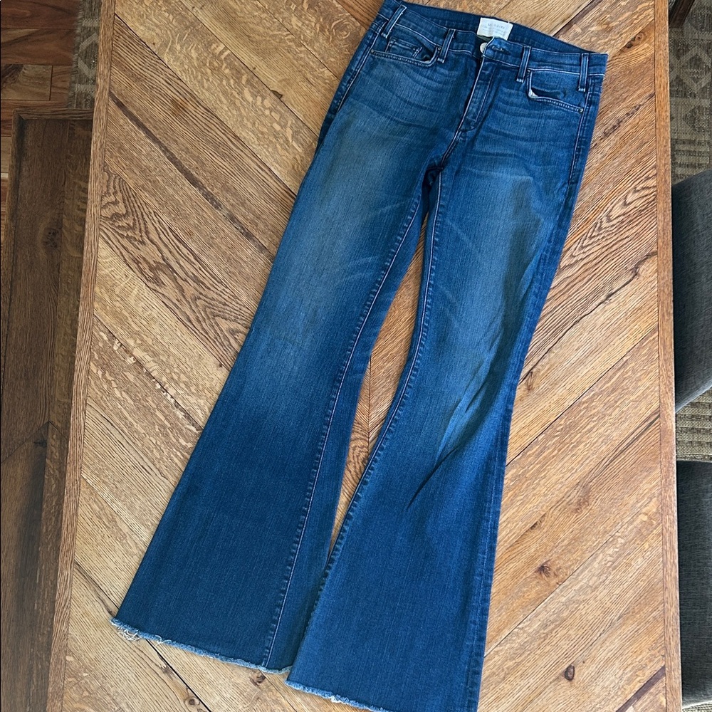McGuire Denim Dark Mid-Rise Flare Jeans